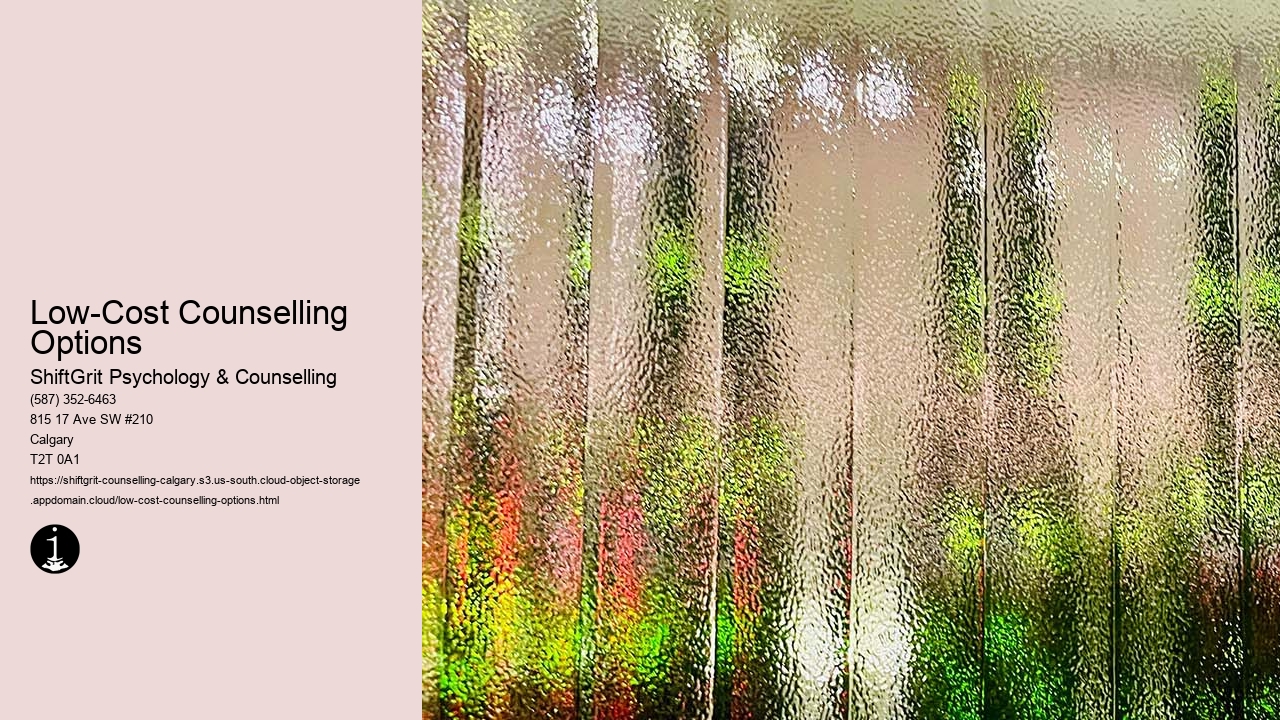 Low-Cost Counselling Options