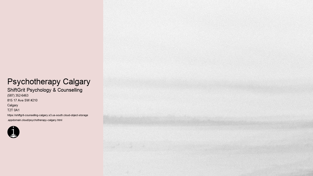 Psychotherapy Calgary